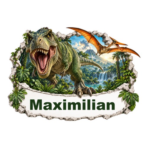 Dinosaurier wandtattoo mit - dinosaurier,