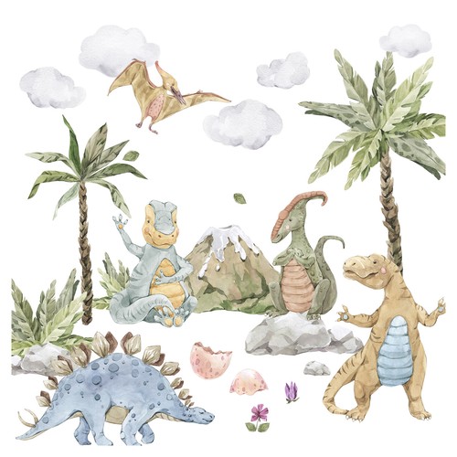 Xxl dinosaurier wandtattoo - xxl,