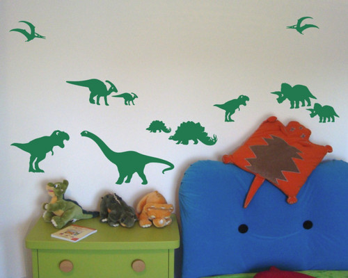 Wandtattoo dinosaurier set - wandtattoo,