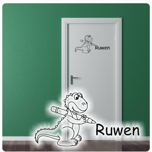 Türaufkleber dino dinosaurier - türaufkleber,