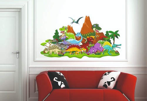 Wandtattoo dinosaurier welt - dinosaurier,