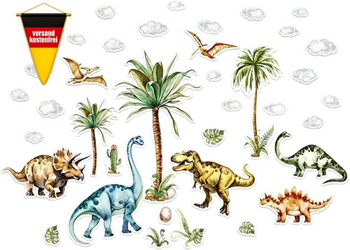 Wandtattoo dinosaurier für - wandtattoo,