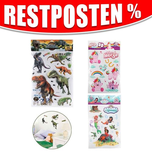 Wandsticker kinderzimmer - 3d,