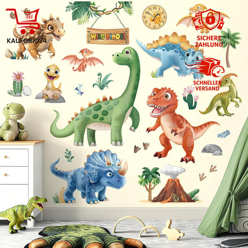 Wandtattoo dinosaurier - wandtattoo, 3d