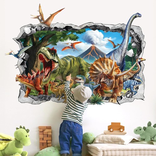 Dinosaurier vulkan wandtattoo - vulkan,