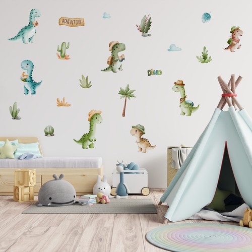 Dinos wandtattoo sticker folie - wandtattoo,