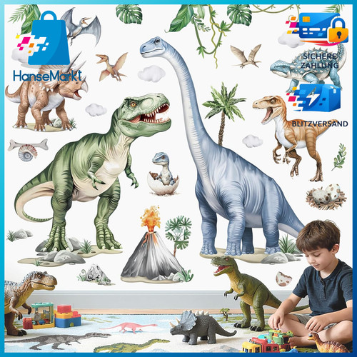 Wandtattoo dinosaurier xxl - wandtattoo,