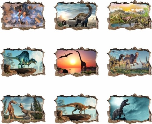 140cm dinosaurier sticker - dinosaurier, 3d