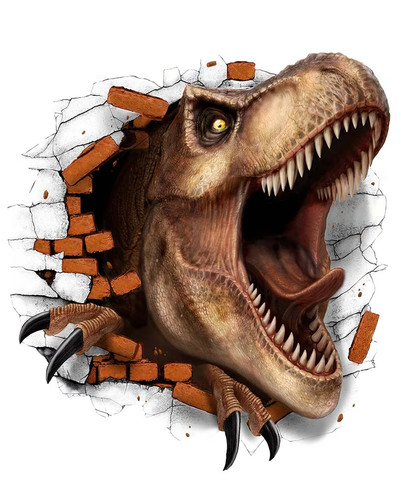 Rex dinosaurier wandtattoo - dinosaurier,